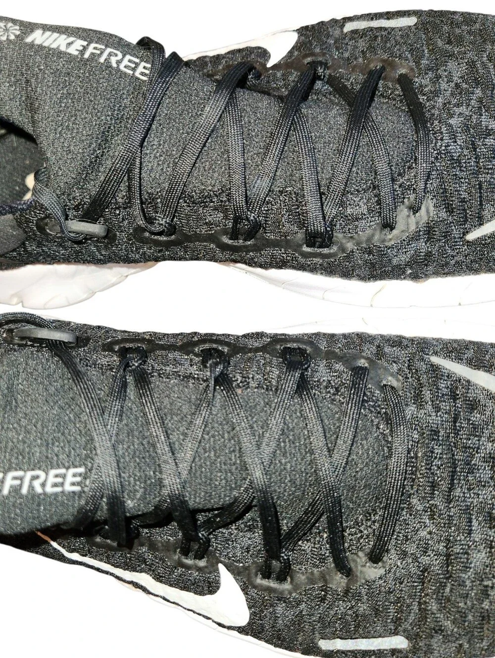 NIKE Free Run 5.0 Next Nature Running Shoes Black/White Women's Size 8.5 Light